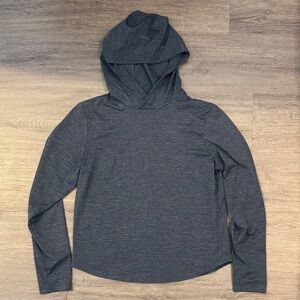 Mountain Hardware Women’s Sunblocker Long Sleeve Hoody Small Navy/Charcoal Blue